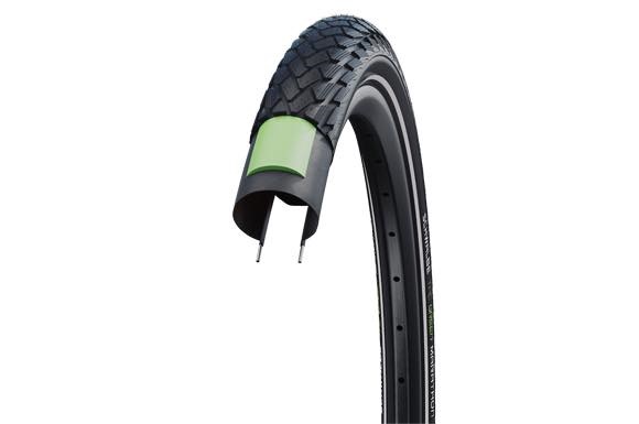 SCHWALBE ยางนอกรถพับรุ่น GREEN MARATHON, ขอบลวด, 20x1.75, สีดำ (406)