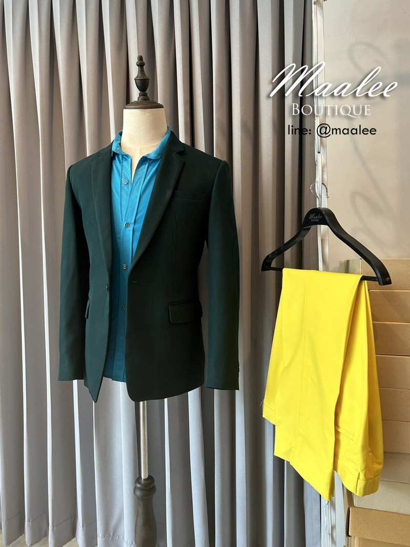 พร้อมเช่า ชุดสูทชาย แฟชั่น Set คละสี