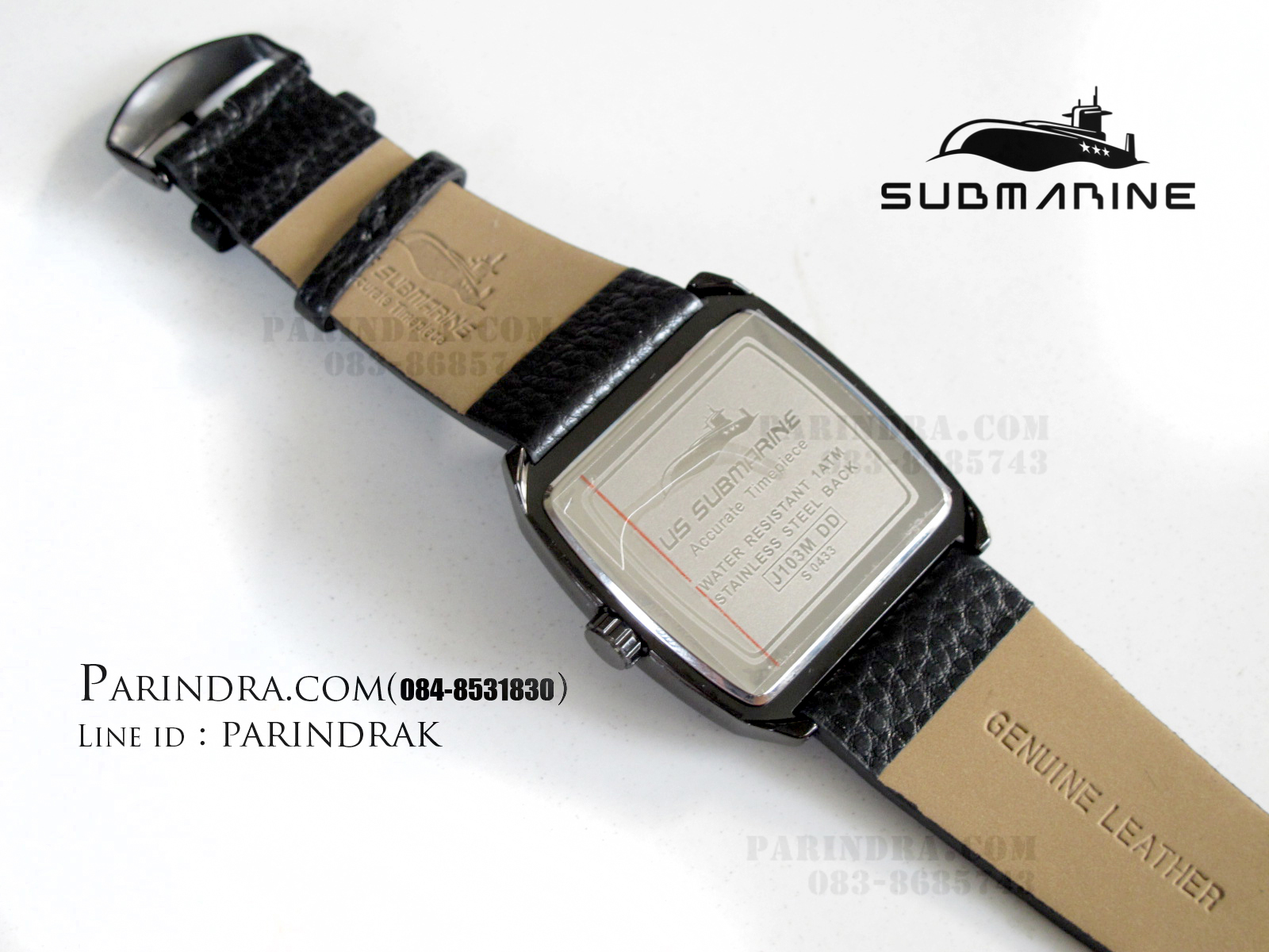 นาฬิกา US Submarine J103MDD ของแท้ 100 % ดำล้วนเข็ม Pink Gold