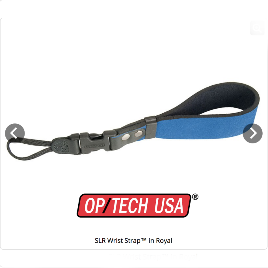 OPTECH / USA SLR WRIST STRAP ROYAL สายกล้องแบบคล้องข้อมือใช้กับกล้องขนาดเล็ก สีน้ำเงิน ประกันศูนย์ 5 ปี ราคาส่ง ส่งฟรีems