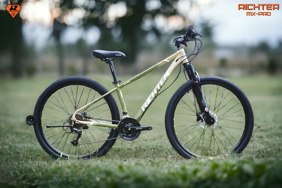 จักรยานเสือภูเขา RICHTER รุ่น MX-PRO เฟรมอลูมินั่มซ่อนสาย ชุดขับเคลื่อน SHIMANO ALTUS 27SP ขนาดวงล้อ 29 นิ้ว NEW2023
