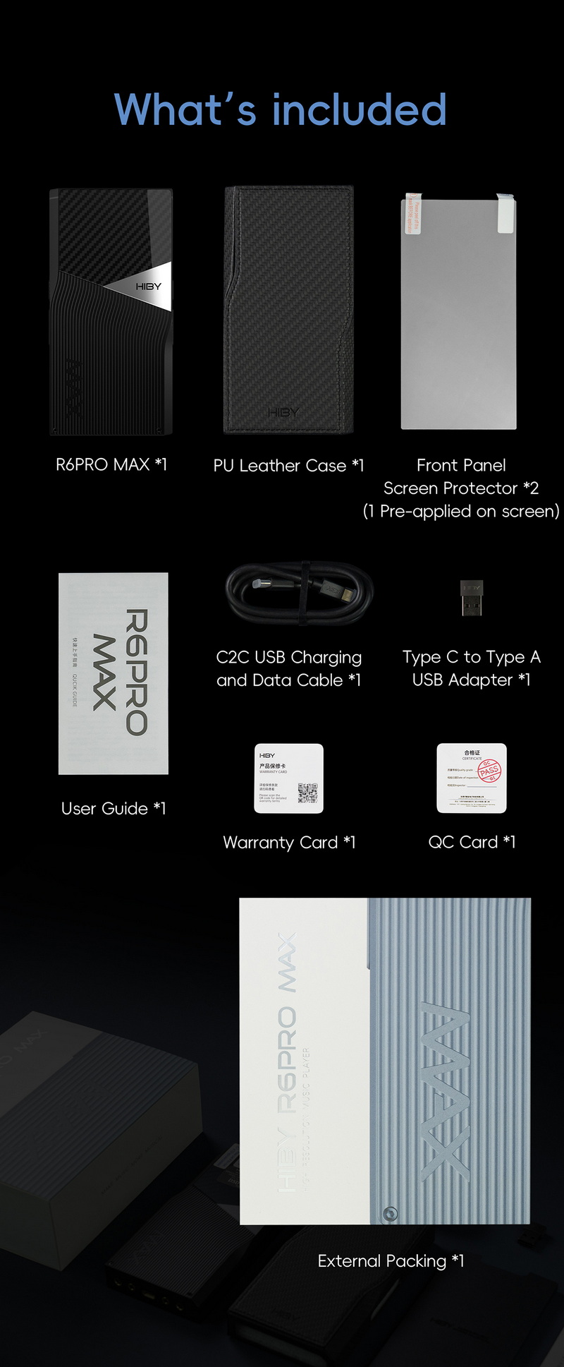 Hiby R6 PRO MAX DAP พกพาเรือธงชิป ES9039MS Pro x2 รองรับ MQA ประกันศูนย์ไทย