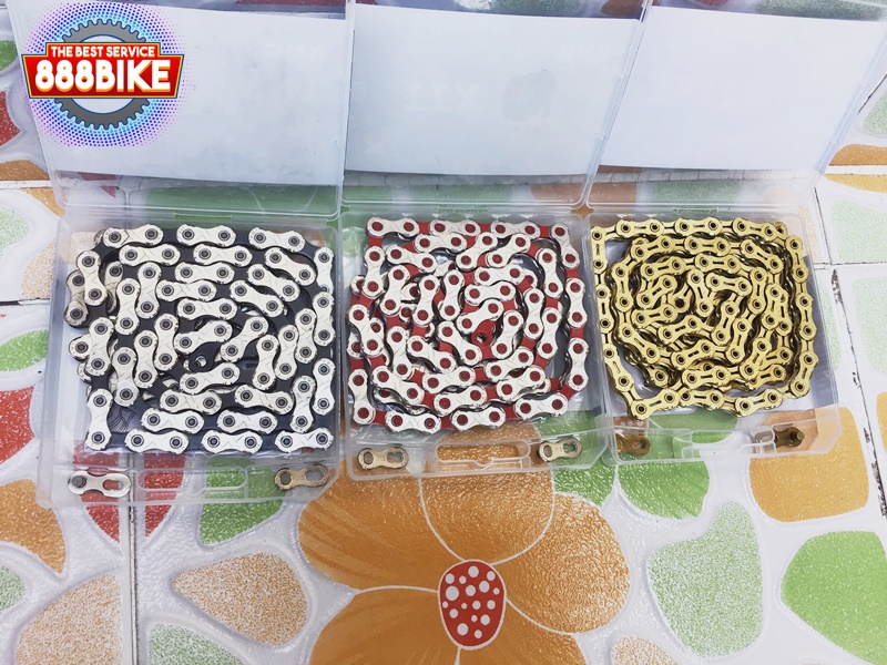 โซ่เกียร์ KMC X11 for MTB 1/2"x11/128", โซ่ 11สปีด 118 ข้อ ข้อต่อแบบปลดเร็ว มีแพ็ค