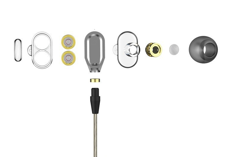 ขาย VJJB V1S (มีไมค์ในตัว) สุดยอดหูฟัง 2 ไดรเวอร์ คุณภาพเสียงระดับ HD