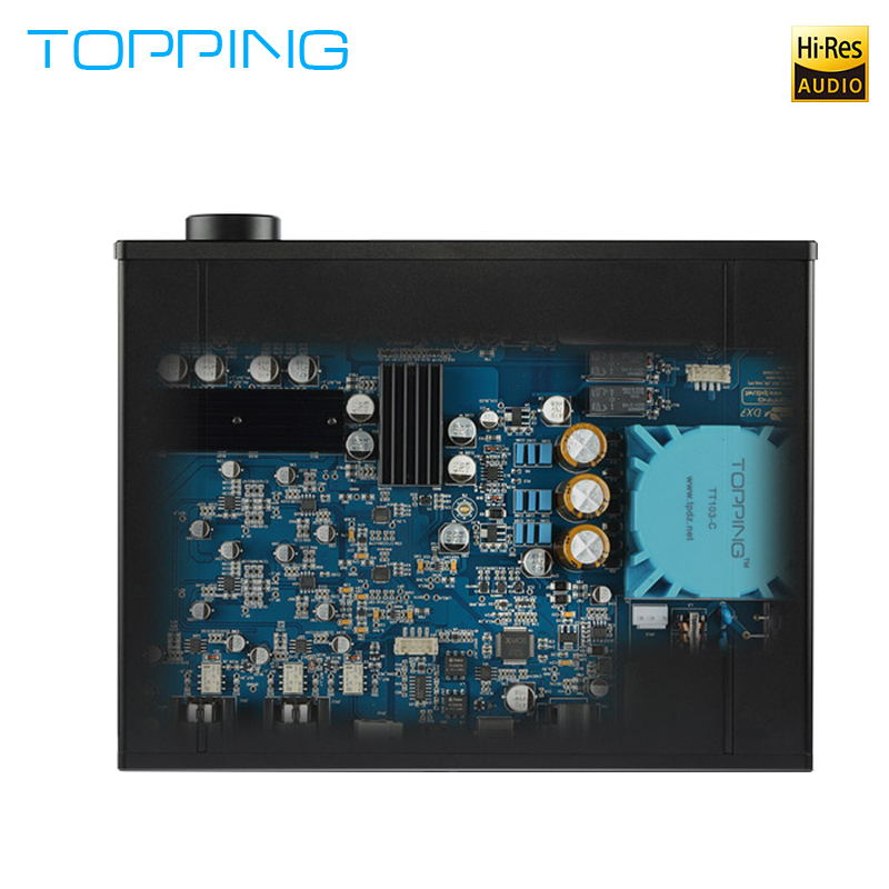 ขาย TOPPING DX7 DAC/AMP ตั้งโต๊ะชุดใหญ่ระดับ Hi-Res รองรับ DSD มาพร้อม Remote control