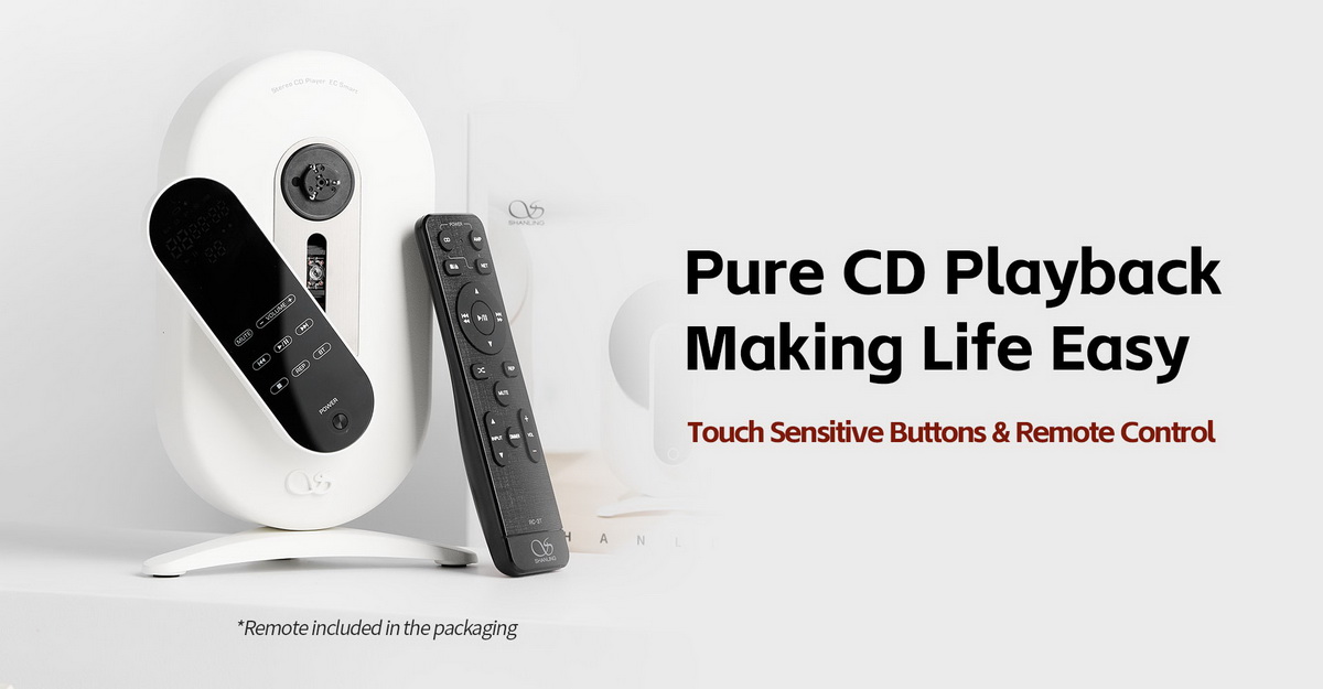 Shanling ECSmart เครื่องเล่น CD สุดล้ำ ชิป DAC CS43131 หัวอ่าน Sanyo DA11 รองรับ Bluetooth5.4 ประกันศูนย์ไทย