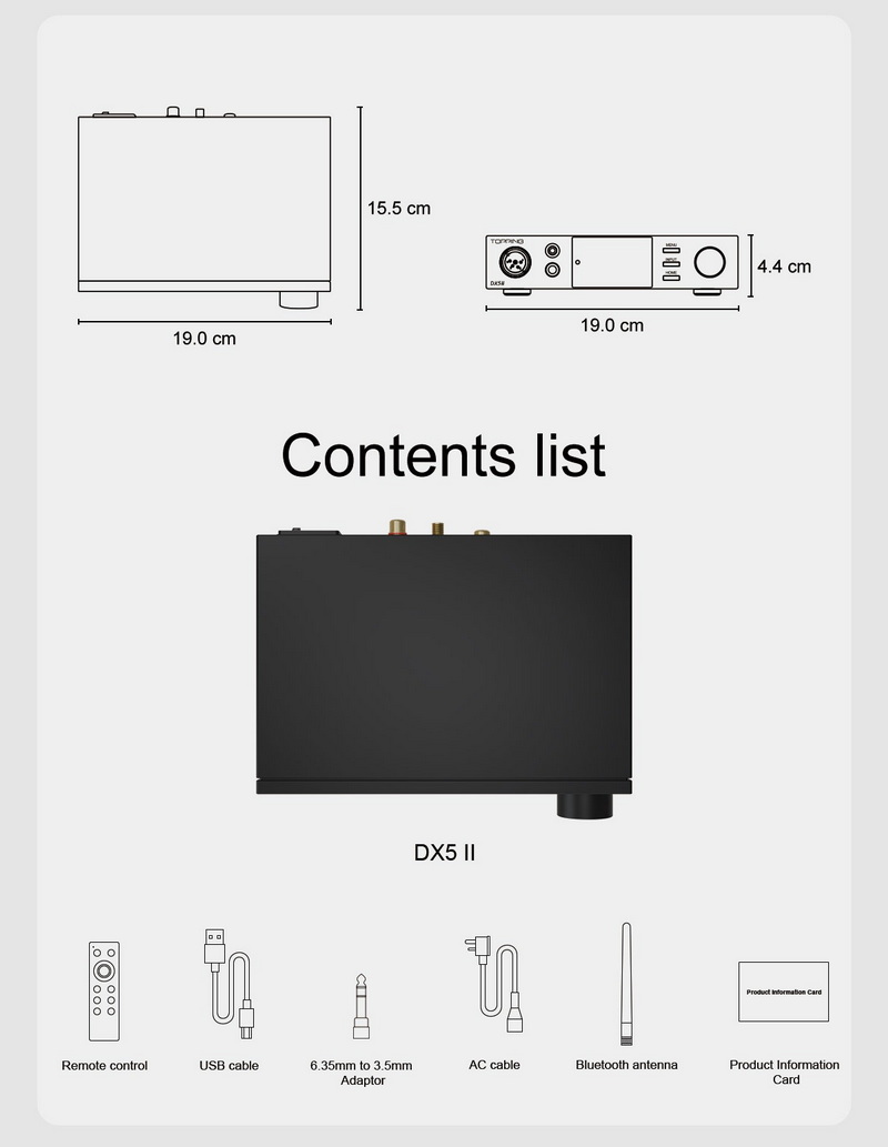 Topping DX5II DAC/AMP ตั้งโต๊ะ ชิป ESS ES9039Q2M x2, แอมป์ X-Hybrid รองรับ Dual Hi-Res ประกันศูนย์ไทย