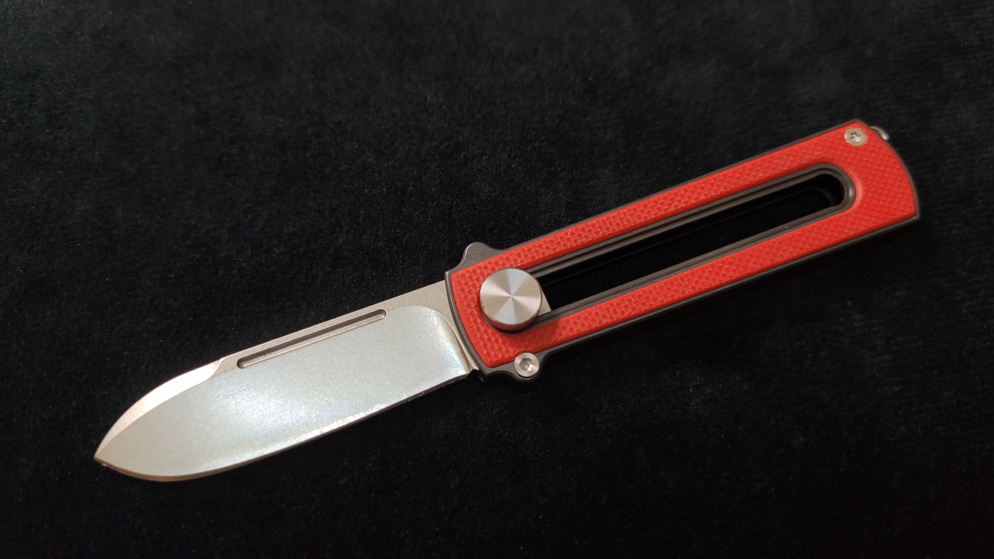 Zr BarloX with M390 Blade-for a short time Dealer's Cost Red Stonewash Blade