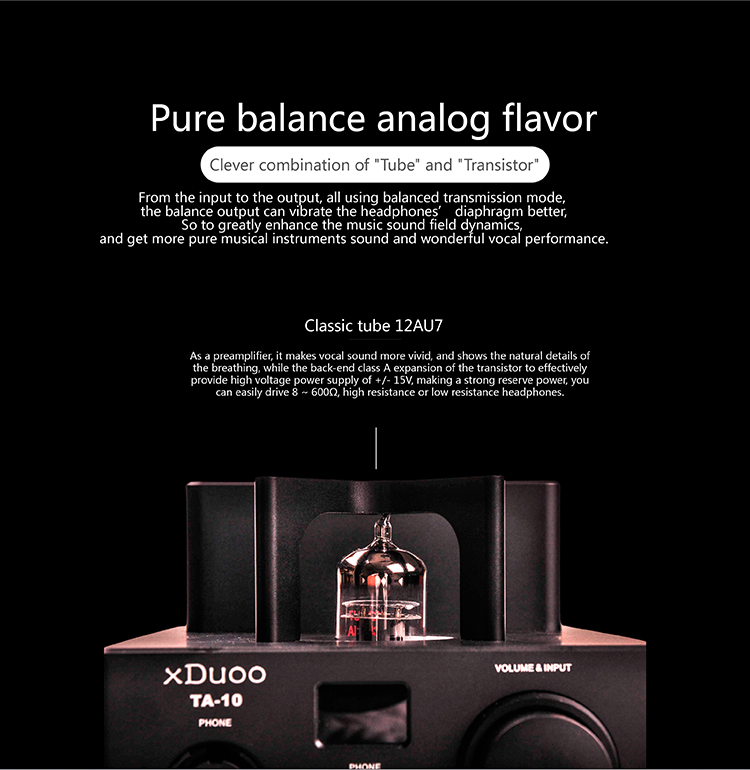 ขาย xDuoo TA-10 แอมป์หูฟังกำลังขับสูงชิพ XMOS AK4490 รองรับ USB DSD DAC Balanced