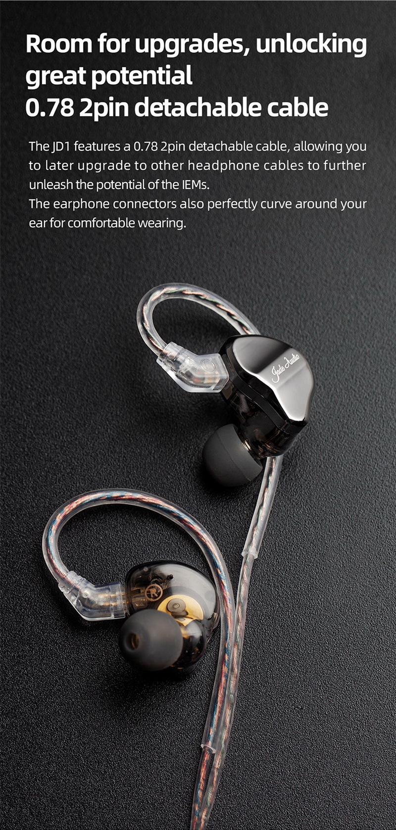 FiiO Jade Audio JD1 หูฟัง IEM ไดรเวอร์ Dynamic สุดคุ้ม รองรับ Hi-Res ประกันศูนย์ไทย