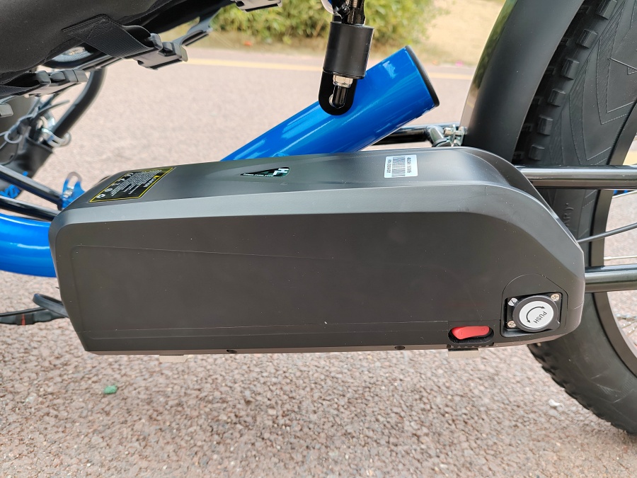 TrikExplor FE-326 Rugged Terrain Fat Tire Recumbent Trike with Bafang 48V 500W Mid-Drive Motor