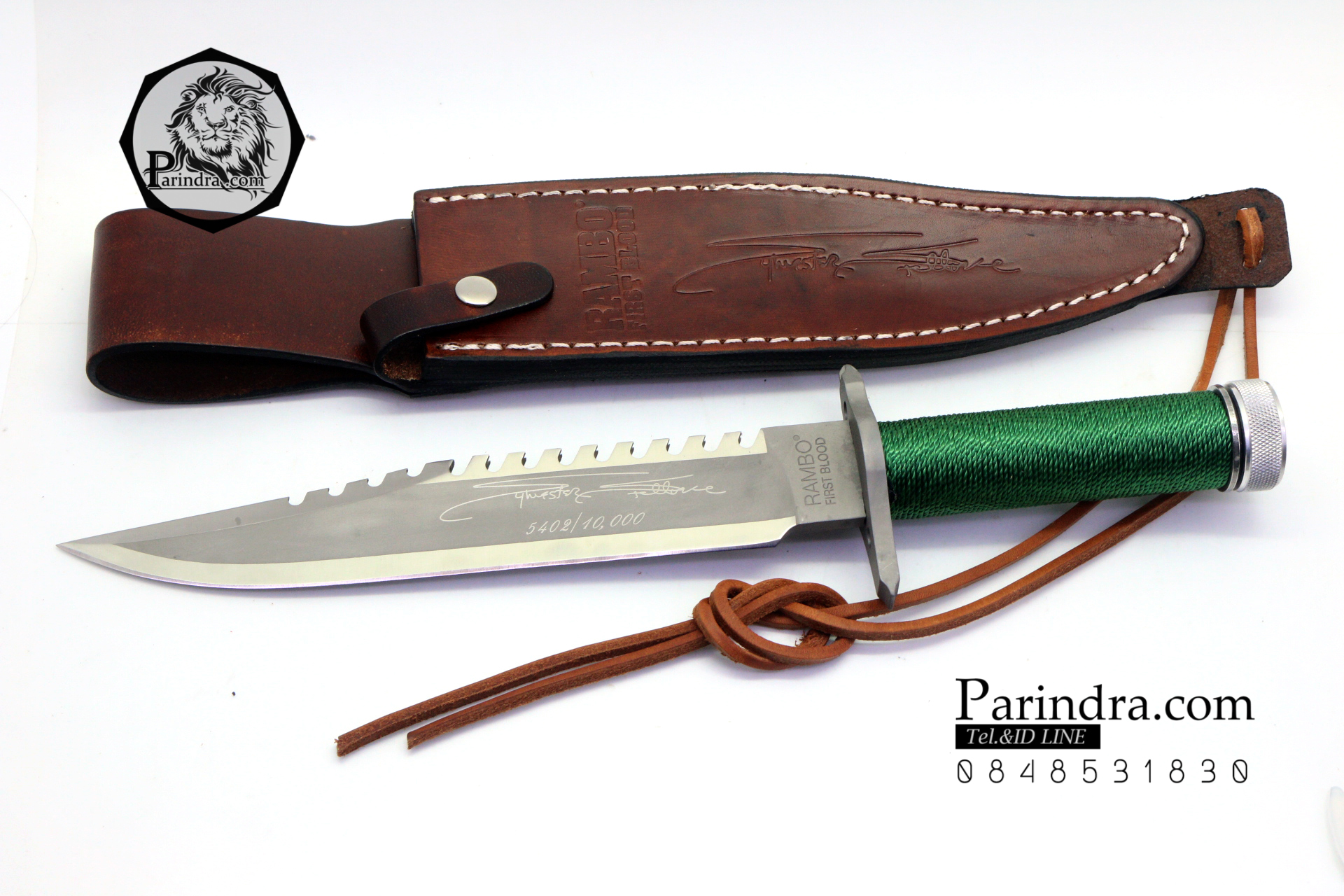 มีดเดินป่าใบตาย RAMBO FIRST BLOOD Sylvester Stallone Signature Edition สุดโหด OEM