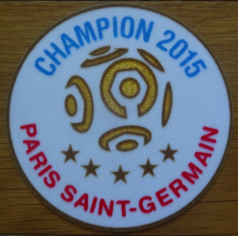 อาร์มสัญลักษณ์ฟุตบอล การแข่งขันฟุตบอลลีก เอิง - LIGUE 1 CHAMPIONS 2014/15 PLAYER SIZE ใหม่ / LIGUE 1 National Football League PLAYER SIZE Football Patch/Badge - LIGUE 1 CHAMPIONS 2014/15 NEW