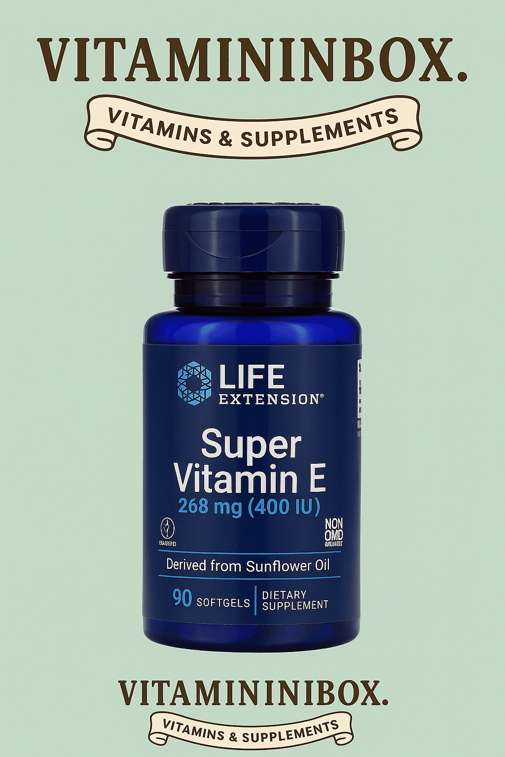 Life Extension, Super Vitamin E 400 IU 90 Softgels