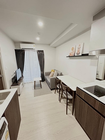 ให้เช่าคอนโด นิว ครอส คูคต สเตชัน ตึก C 27 ตร.ม.ห้องมุม ห้องใหม่ เฟอร์ครบ ติดรถไฟฟ้าคูคต