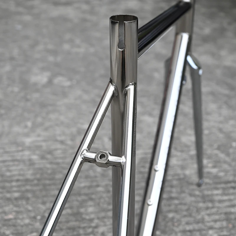 DARKROCK 702 Road Bike Frame with Fork, Cr-Mo Steel 4130 bicycle frame 700C steel frame