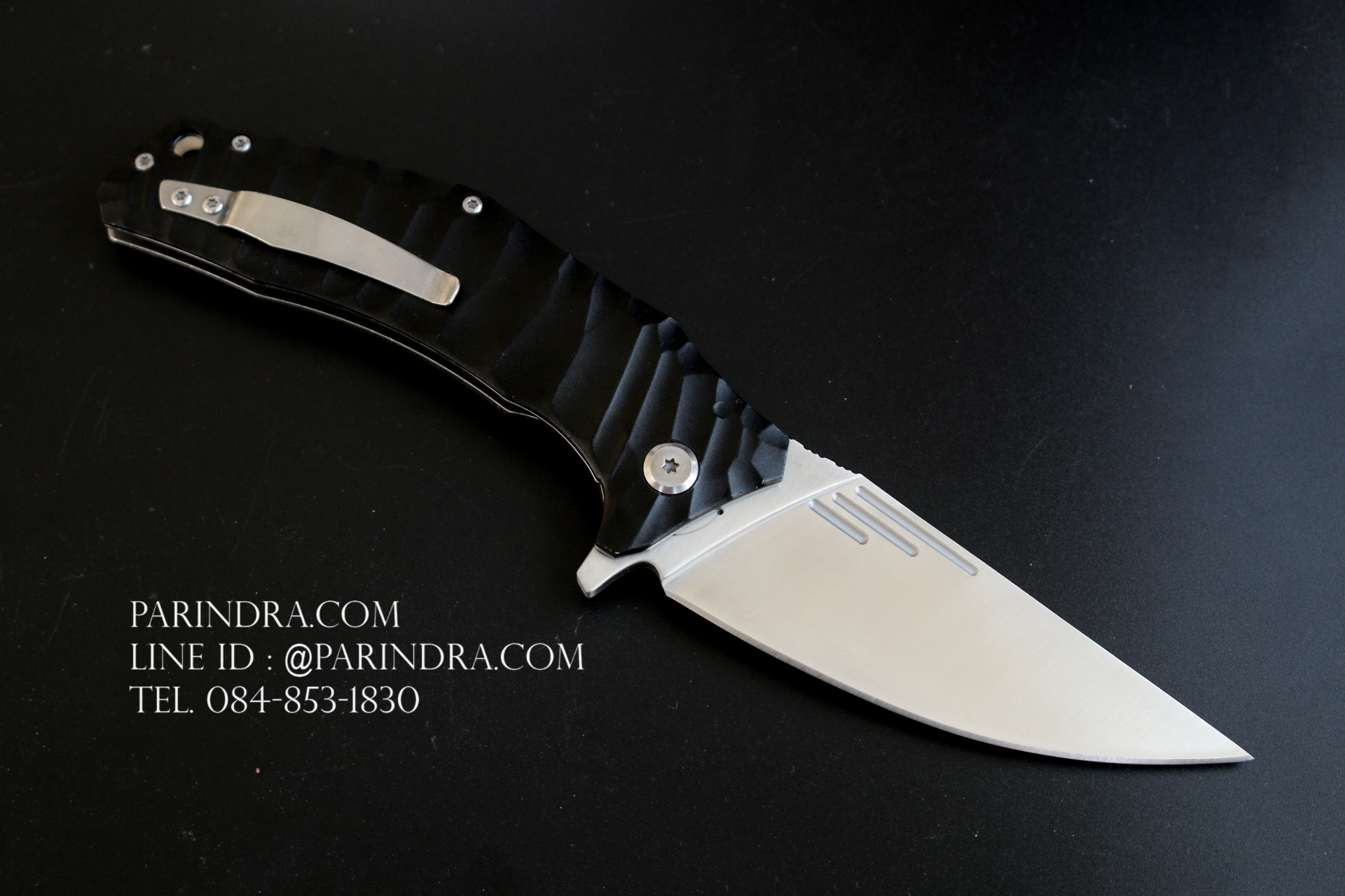 มีดพับ Navy รุ่น K808B สีดำ ใบสีเงิน ด้าม G10 ทรงสวย ของแท้ 100%