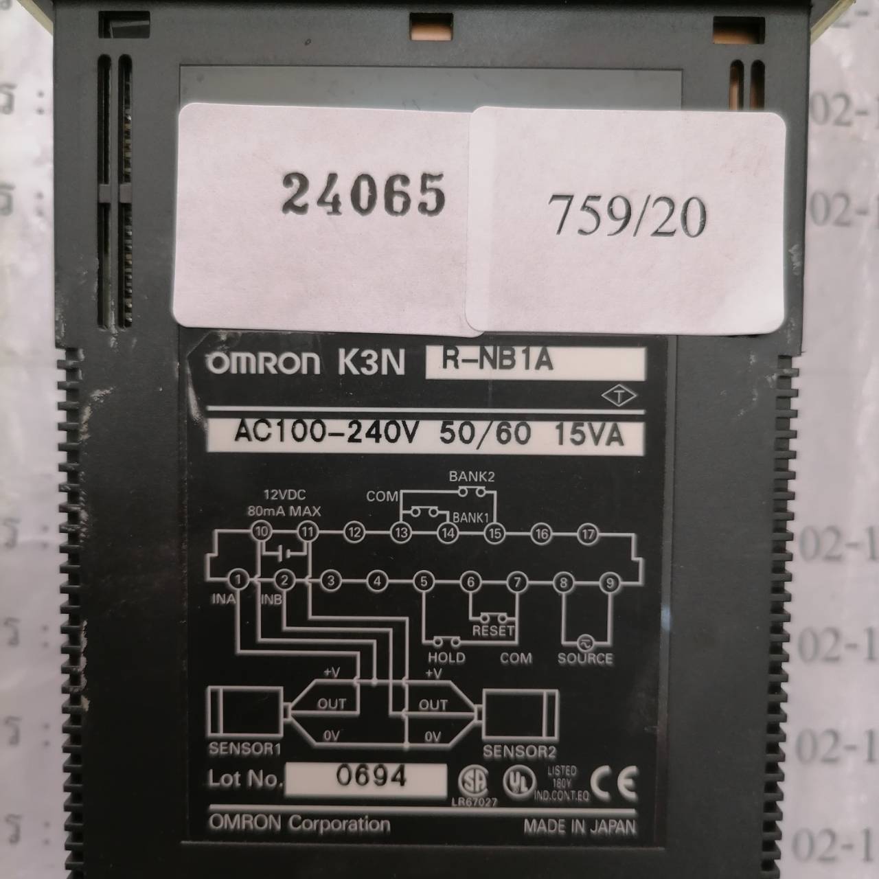 LCD TOUCH SCREEN " OMRON " รุ่น K3NR-NB1A