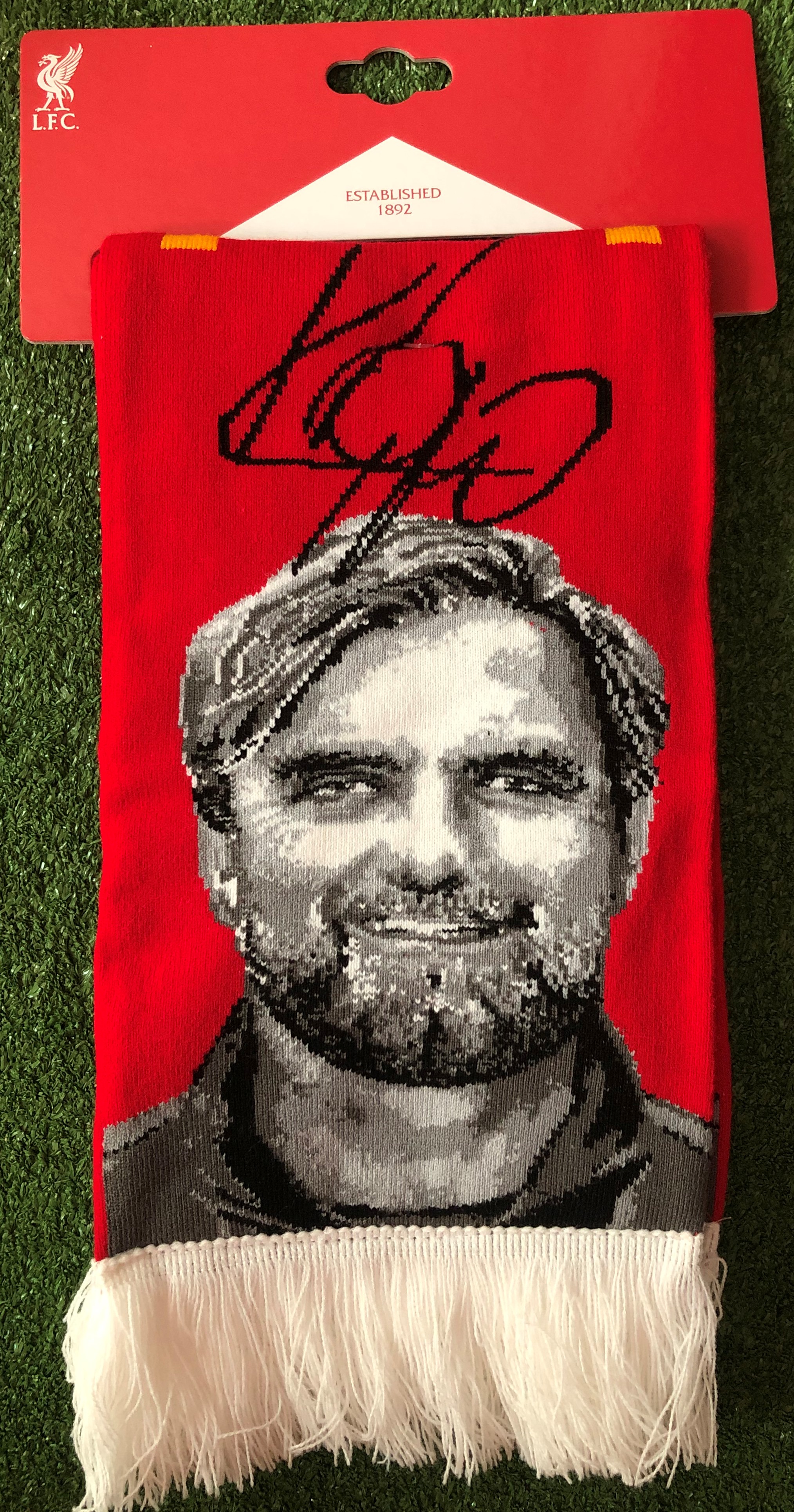 ผ้าพันคอ ฟุตบอล สโมสรลิเวอร์พูล - Jürgen Klopp ใหม่ / LIVERPOOL Football Club Scarf - Jürgen Klopp NEW