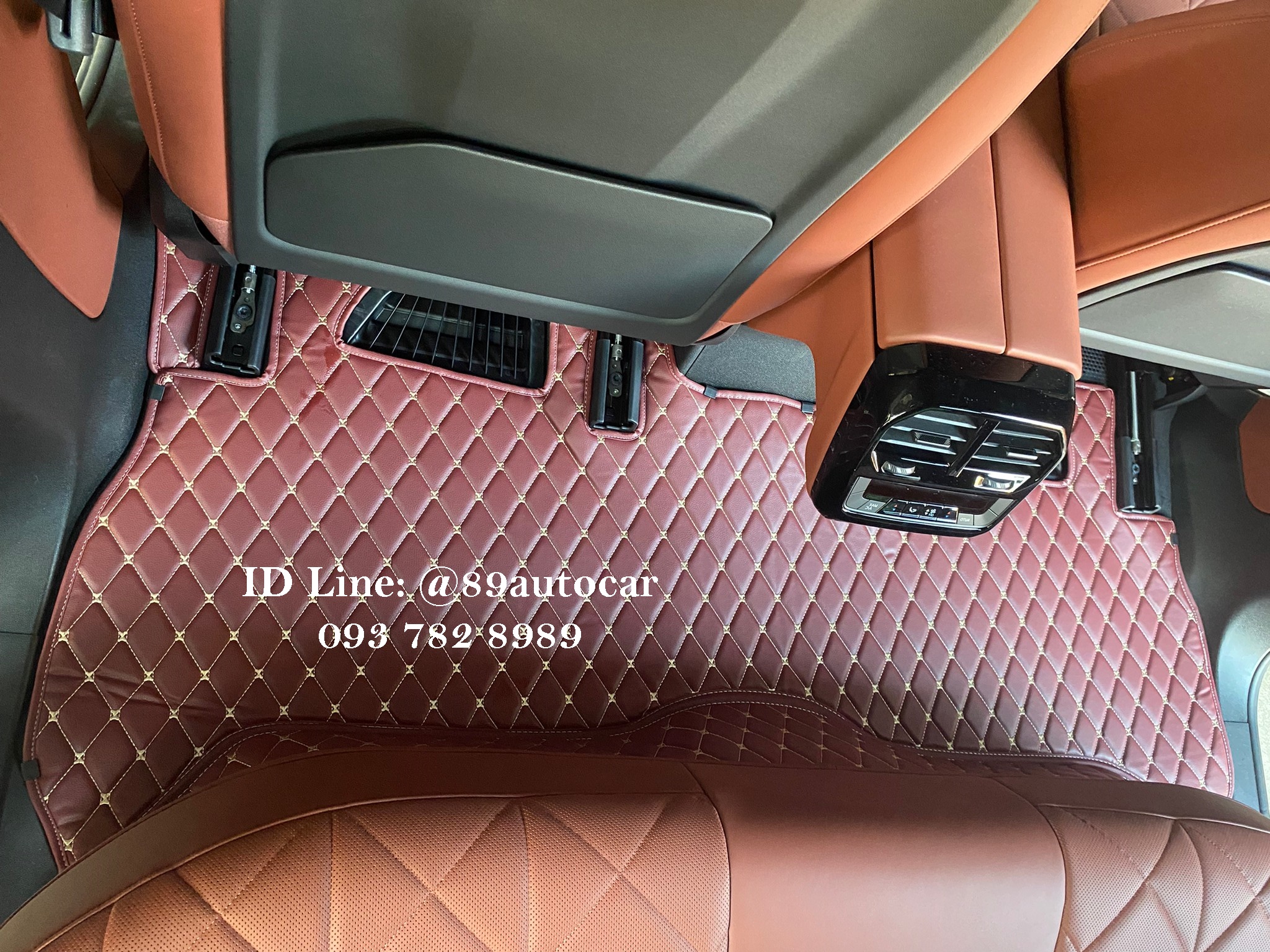 ขายพรมรถยนต์ BMW IX Xdrive40 M60 2023 ปูพรม6D สีแดงเลือดหมู เต็มคัน