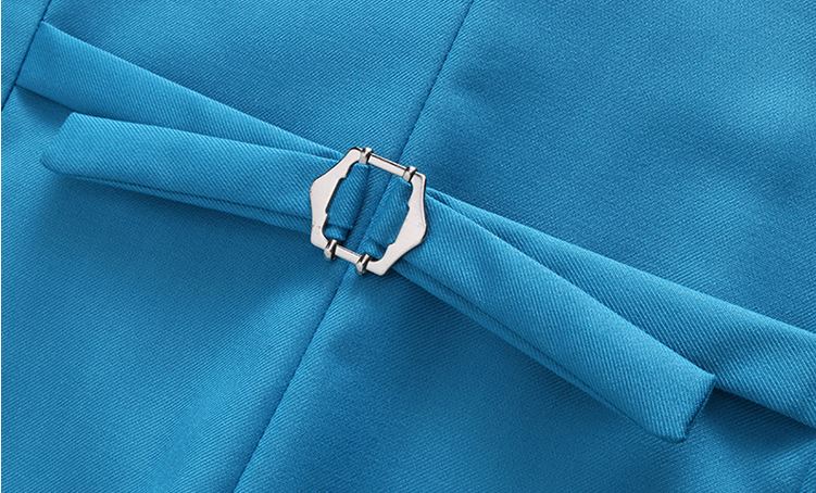 Pre-order ชุดสูทชาย สีฟ้าน้ำทะเล สไตล์เกาหลี พร้อมเสื้อกั๊ก