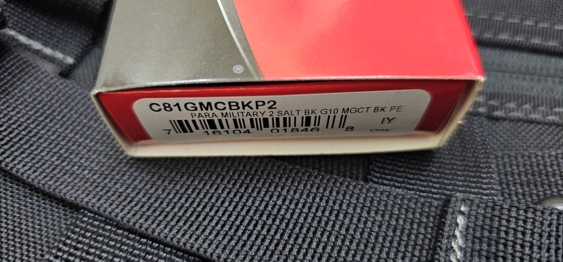 Spyderco Paramilitary 2 MagnaCut Salt Knife Black G-10 Black DLC