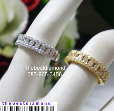 BR234 แหวนแถวperfect setting ดูดี มากๆ แหวนแถววงนี้สวยจริงๆ งานเรียบร้อย intrend วงไม่ใหญ่ ใส่ติดนิ้วได้ตลอดเลยค่ะ