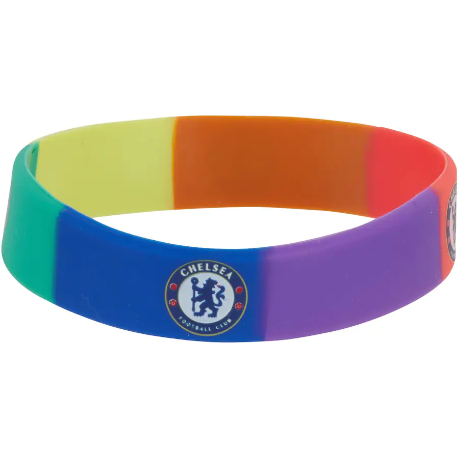 สายรัดข้อมือซิลิโคน ฟุตบอล สโมสรเชลซี - Pride & ตราสโมสร CFC ใหม่ / CHELSEA Football Club Silicone Wristband - Pride & CFC Logo NEW