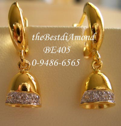 BE405+++ต่างหูกระดิ่งเรียกทรัพย์ +++ ต่างหูตุ้งติ้งรูปกระดิ่ง น่ารักมากเลย เก๋ไก๋มากเลยค่ะ