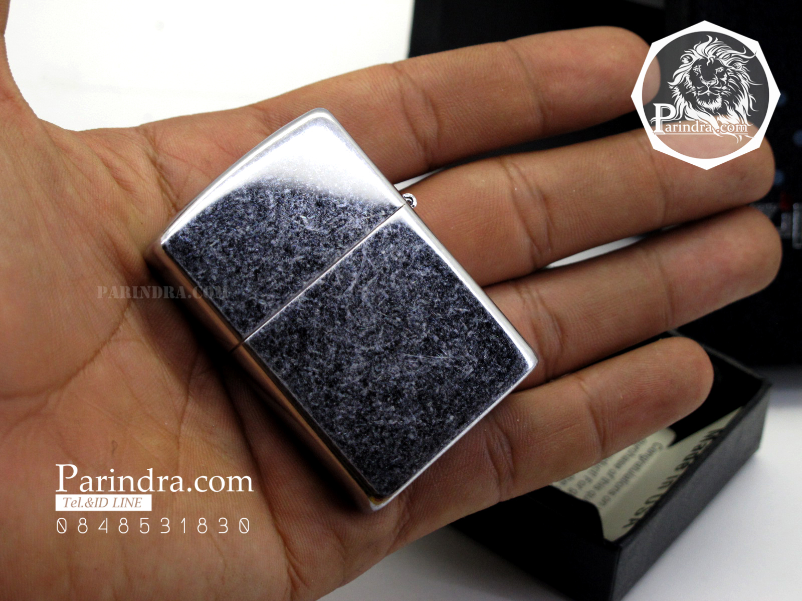 ไฟแช็ค Zippo ลายซิปโป้ ลาย ขีดข่วน Stone Washed สวยงาม ทนทาน ตัวงาน Mirror