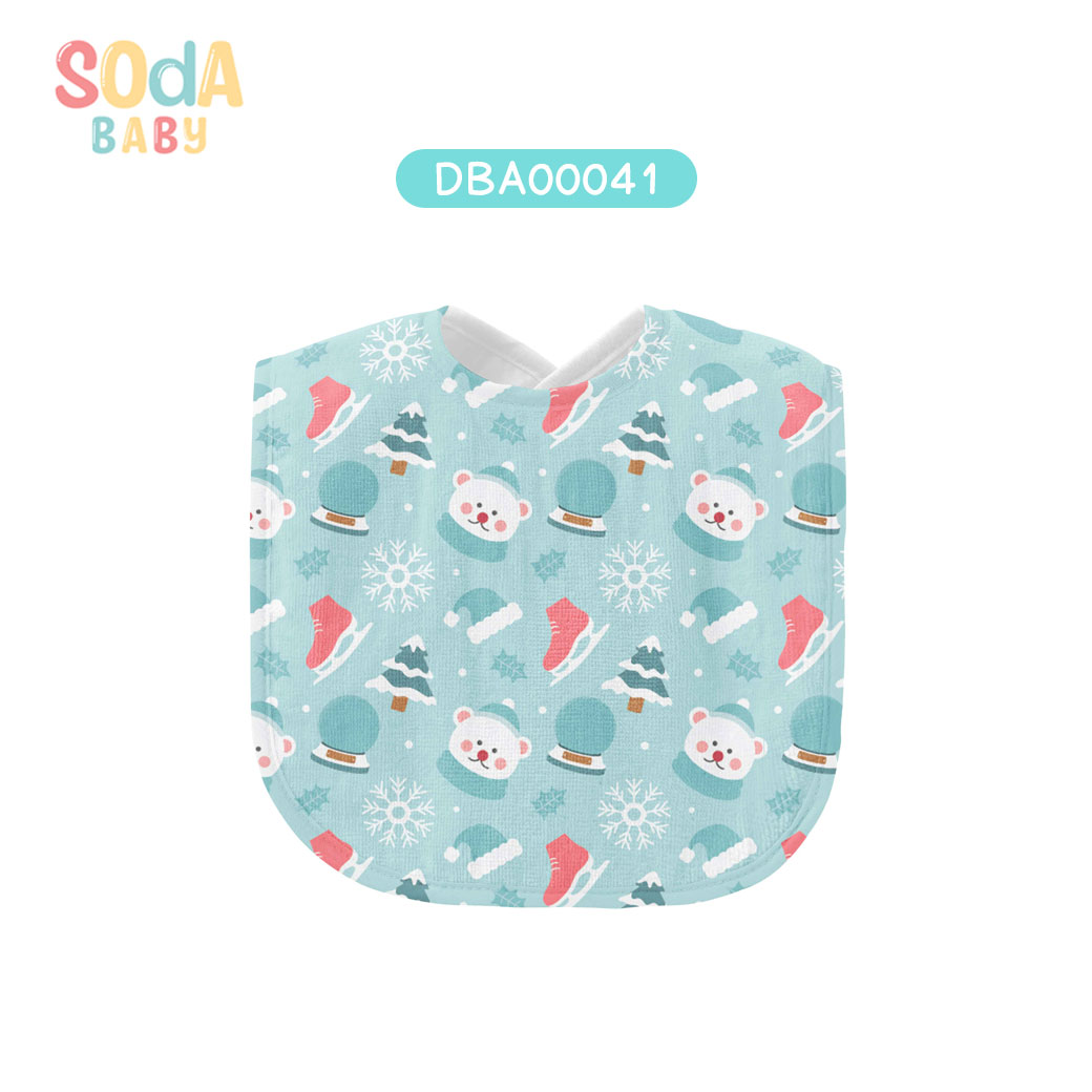 ผ้าซับน้ำลาย Baby Bib Winter รหัส DBA00041 ⛄️❄️#Winter #SOdAbaby