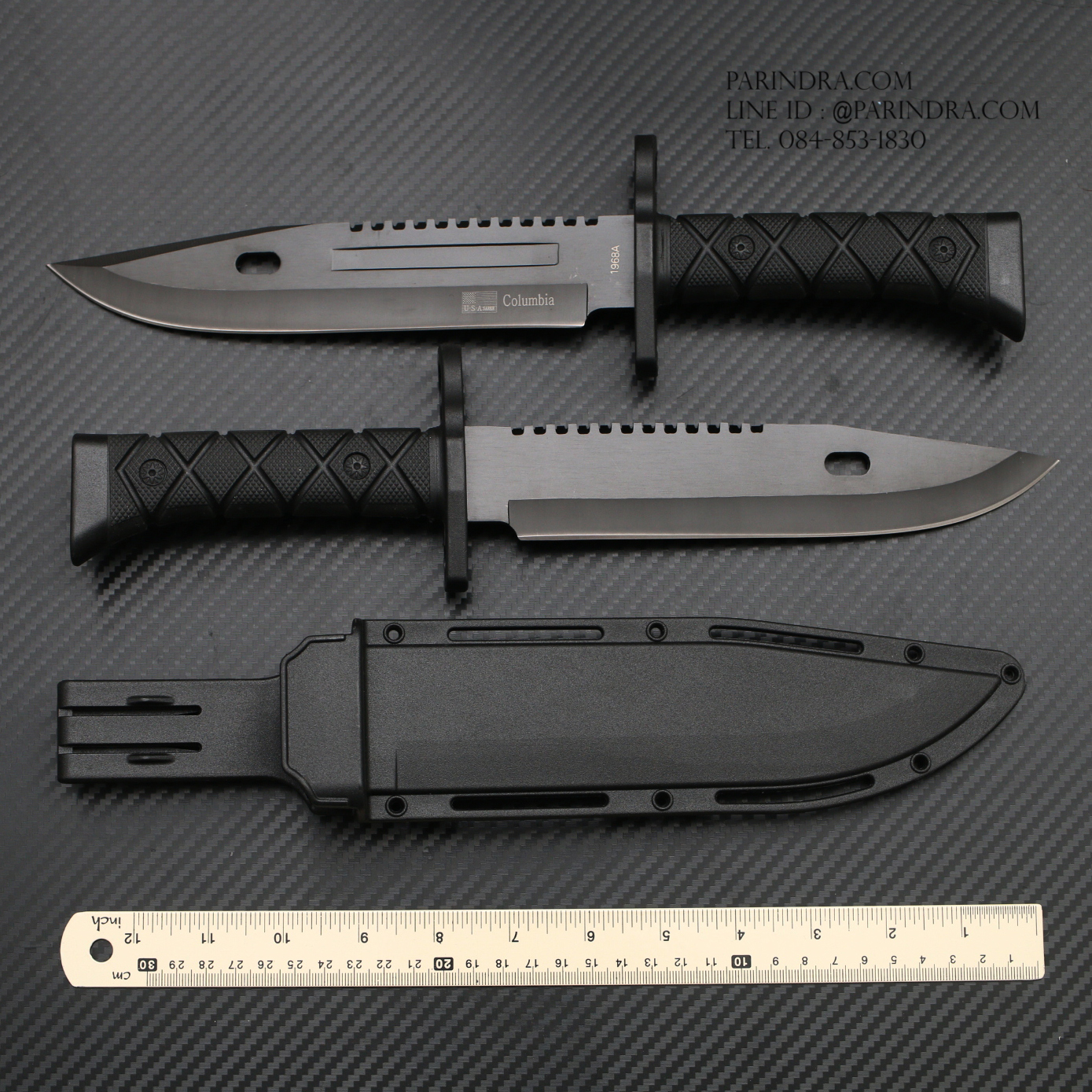 มีดใบตาย COLUMBIA พร้อมปลอก รุ่น 1968A ทรงใบมีดสวย พร้อมปลอกมีด พร้อมใช้