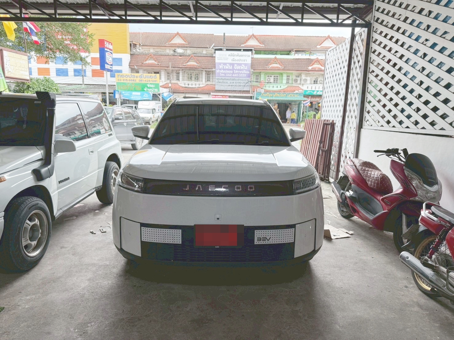 พรมรถยนต์ Jaecoo J5 EV ปูพรมVVIP ด้ายคู่ สีดำด้ายน้ำเงิน เต็มคัน