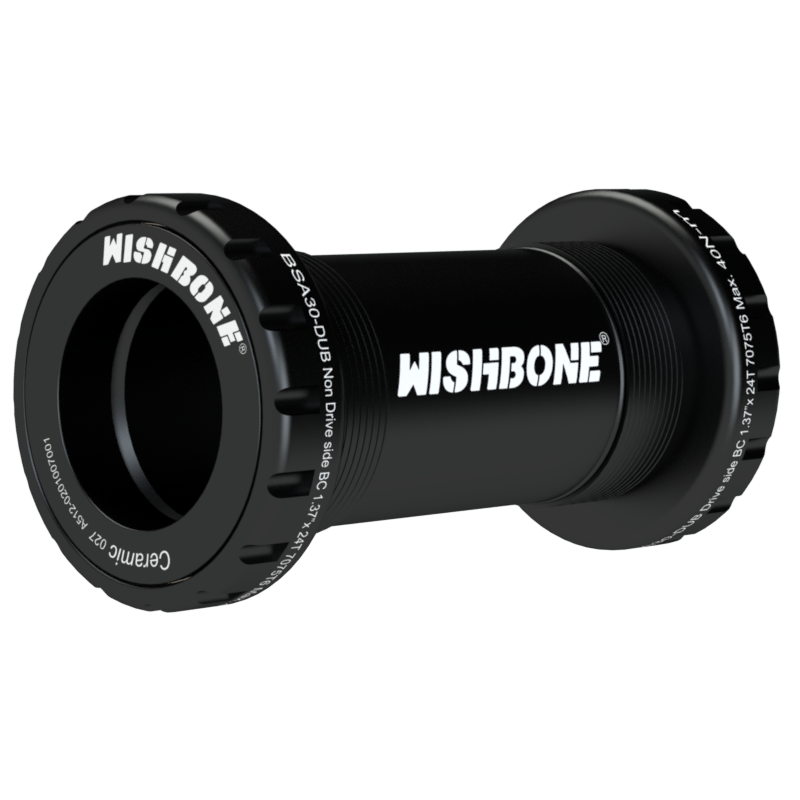 กะโหลก WISHBONE BSA68 Ceramic | Shimano HT2 / SRAM GXP / DUB Compatible | เฟรมมาตรฐาน 1.37"x24T x 68mm | น้ำหนักเบา 94–118 กรัม | รับประกัน 2 ปี