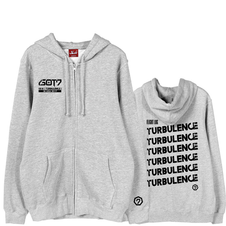เสื้อฮู้ดซิปหน้า (Hoodie) GOT7 - FLIGHT LOG TURBULENCE