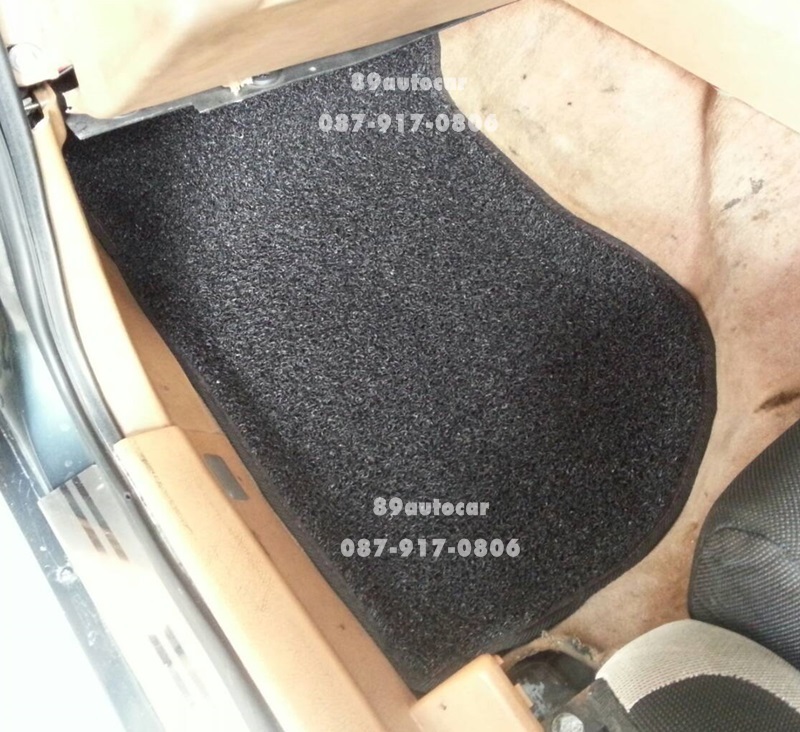 พรมดักฝุ่น Volvo 740 สีดำขอบดำ