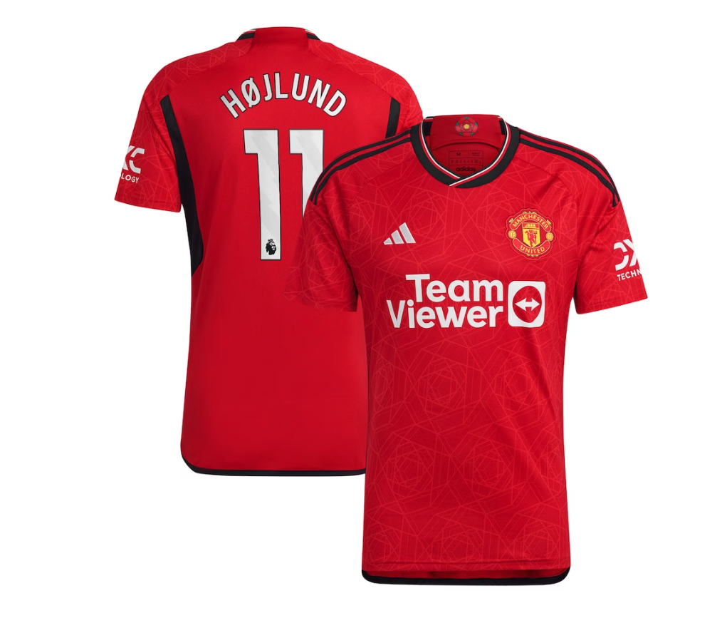 เสื้อแมนเชสเตอร์ ยูไนเต็ด 2023 2024 ทีมเหย้า Højlund 11 ของแท้