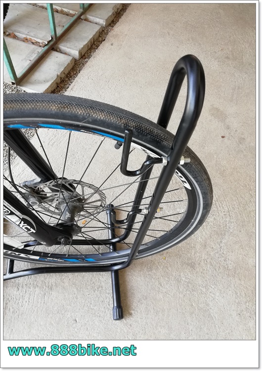 ที่จอดจักรยานแบบสอดล้อ Bicycle stand, E-HS-013 แบบมีเกี่ยวข้าง