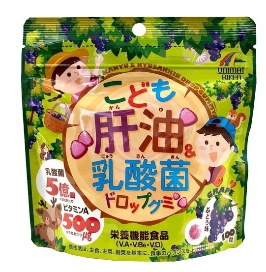 Vitamin jelly เยลลี่วิตามิน กัมมี่ ผสมน้ำมันตับปลาคอด UNIMAT RAIKEN vitamin for Kids