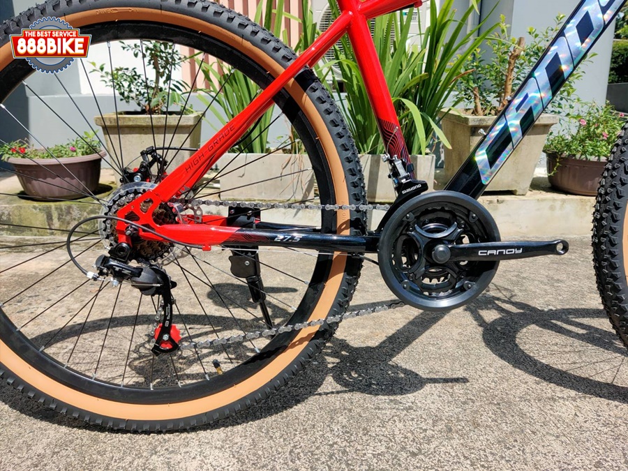 จักรยานเสือภูเขา CANDY รุ่น M1 ชุดเกียร์ SHIHONG 21 SP ดิสเบรค เฟรม HI-TEN STEEL ขนาดวงล้อ 27.5 เเละ 24 NEW2024