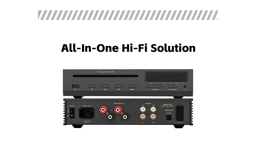 Shanling CA80 เครื่องเล่น CD พร้อม DAC/AMP ในตัวรองรับ MQA, Dual Hi-Res ประกันศูนย์ไทย