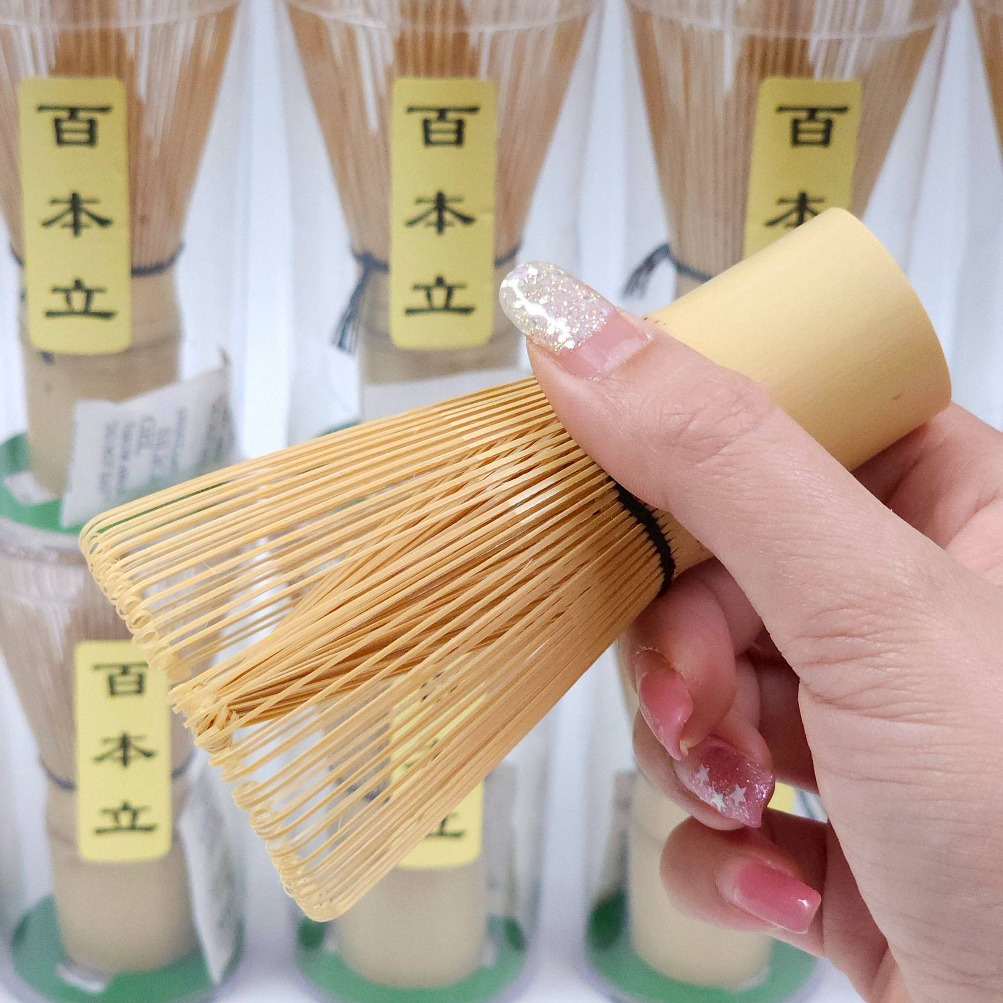 ไม้ตีมัทฉะ 100 แฉก – งานแฮนด์เมดจากไม้ไผ่ขาวแท้ Matcha Whisk