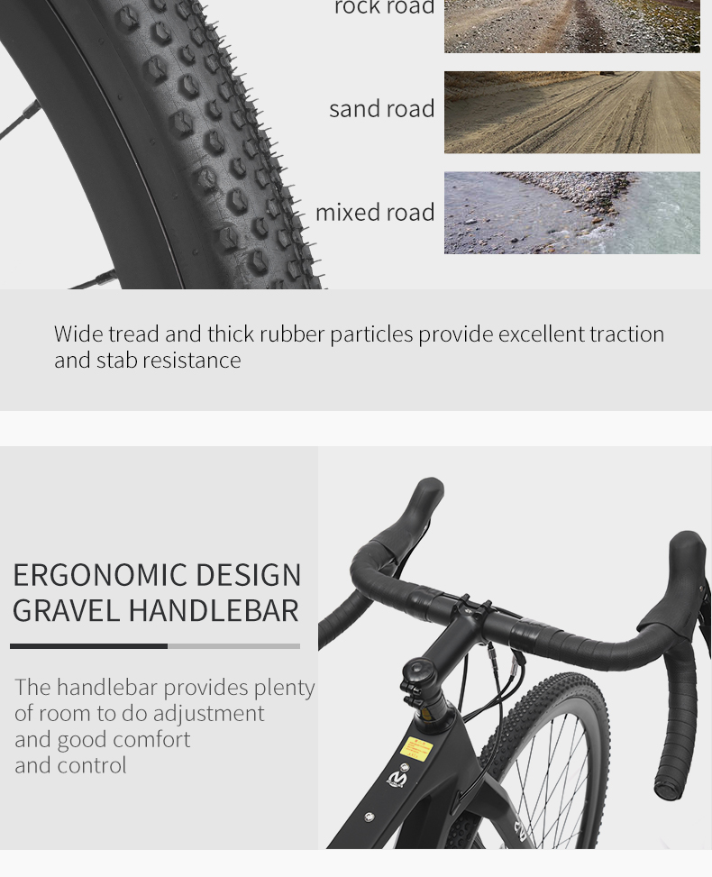 จักรยานกราเวล SAVA S4-20S 2025 | เฟรมคาร์บอน T800 น้ำหนัก 9.8 กก. | Shimano GRX400 20 สปีด | ล้อ 700C ยาง Continental 40c