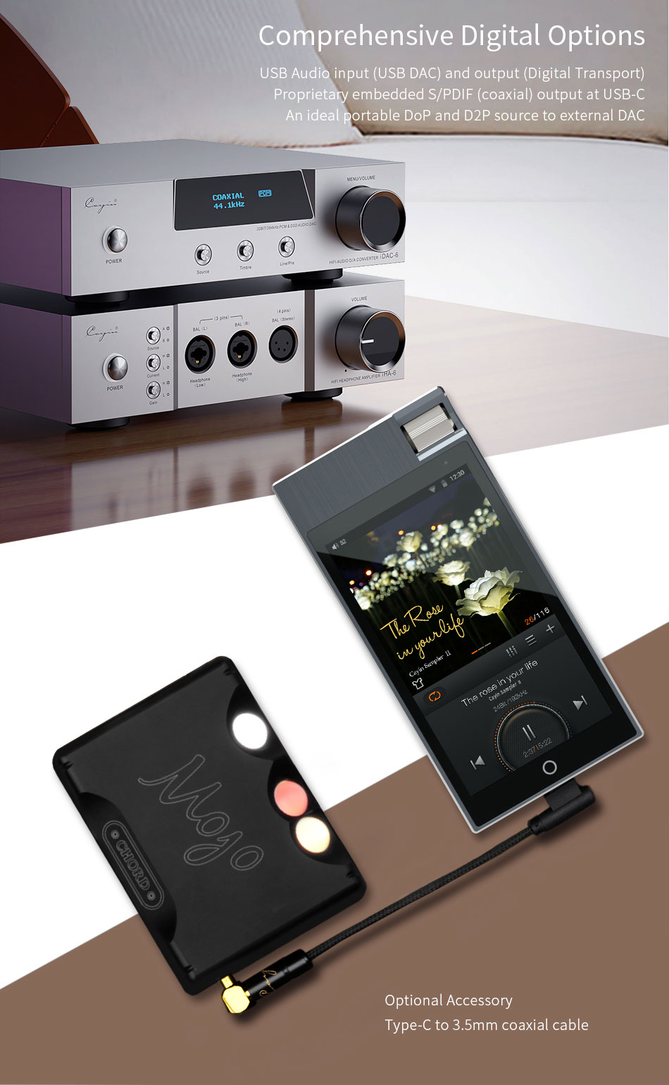 [Sale] Cayin N5ii สุดยอด Android Music Player รองรับ 2.5 บาล้านซ์ Lossless DSD WiFi และ bluetooth
