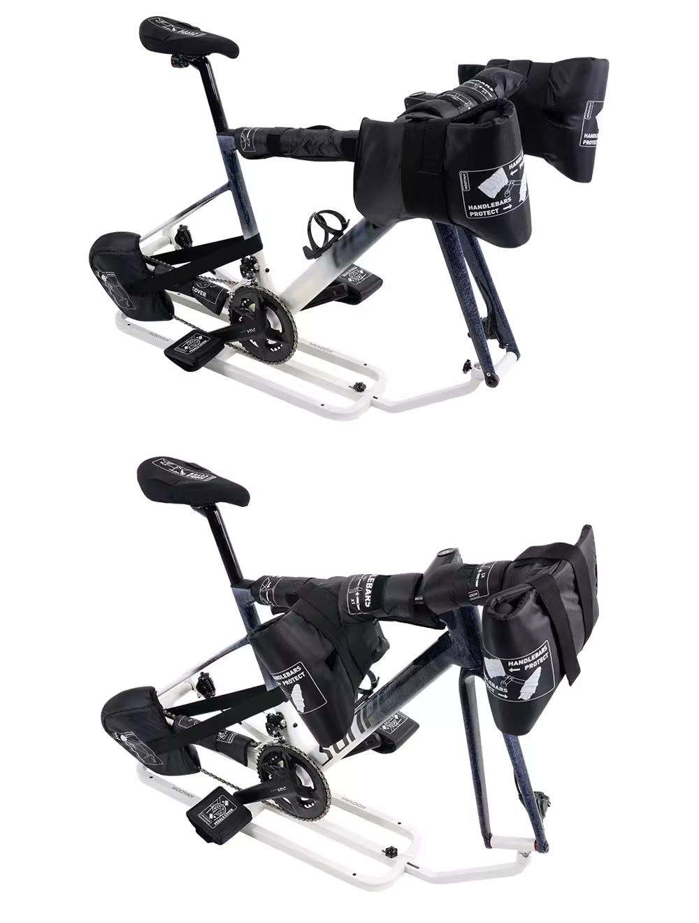 NOOYAH BK015 Pro Bike Travel Case – No Need to Remove Handlebars or Pedals | Full 16-Piece Protection Kit