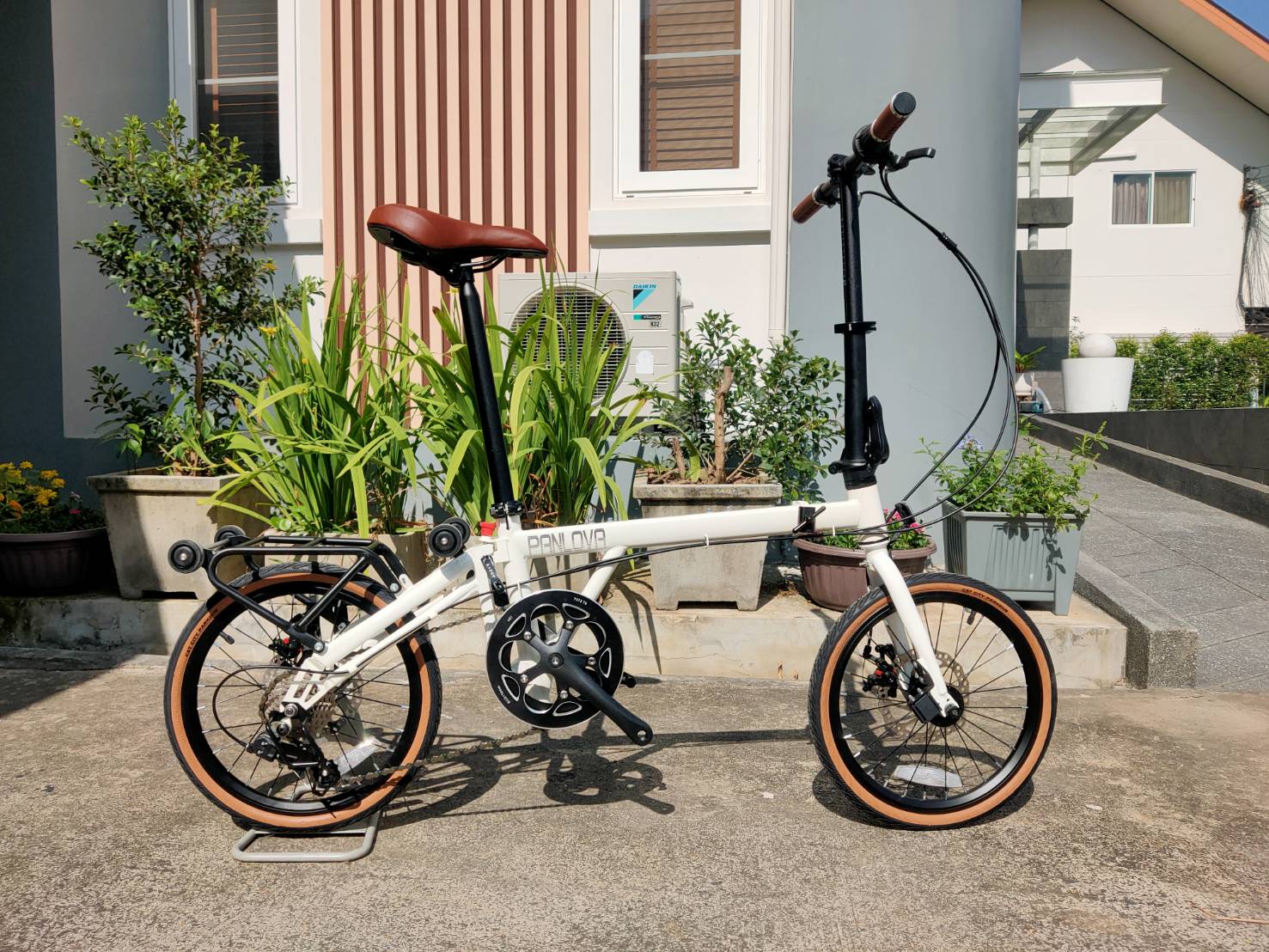 จักรยานพับได้ PANLOVA PV16 New folding bicycle มีล้อลาก เกียร์ 7สปีดชิมาโน่ ปี 2024