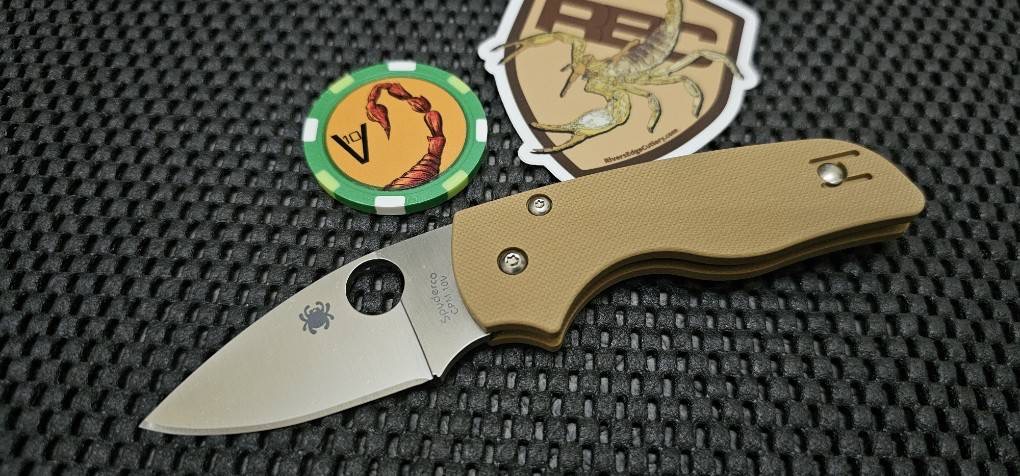 Spyderco REC EXCLUSIVE Lil' Native Coyote Brown G10, Satin 10V