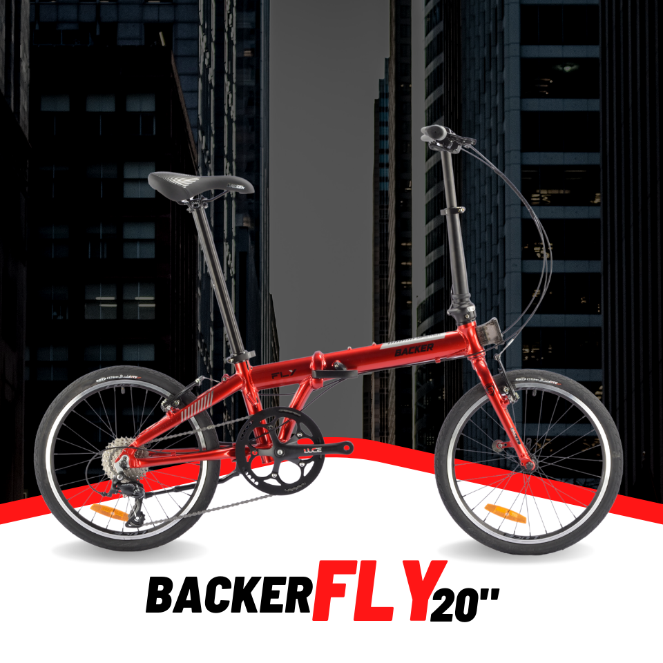 จักรยานพับได้ BACKER FLY 20" ALLOY FOLDING BIKES 1*9 สปีด SORA R3000 2021