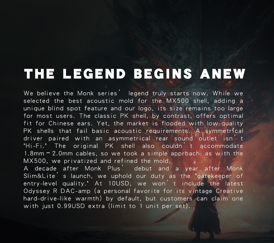 VE Monk SL Plus หูฟังเอียบัดระดับเทพ สานต่อตำนานของซีรีส์ Monk ด้วยความชัดเจนที่ดียิ่งขึ้น ประกันศูนย์ไทย