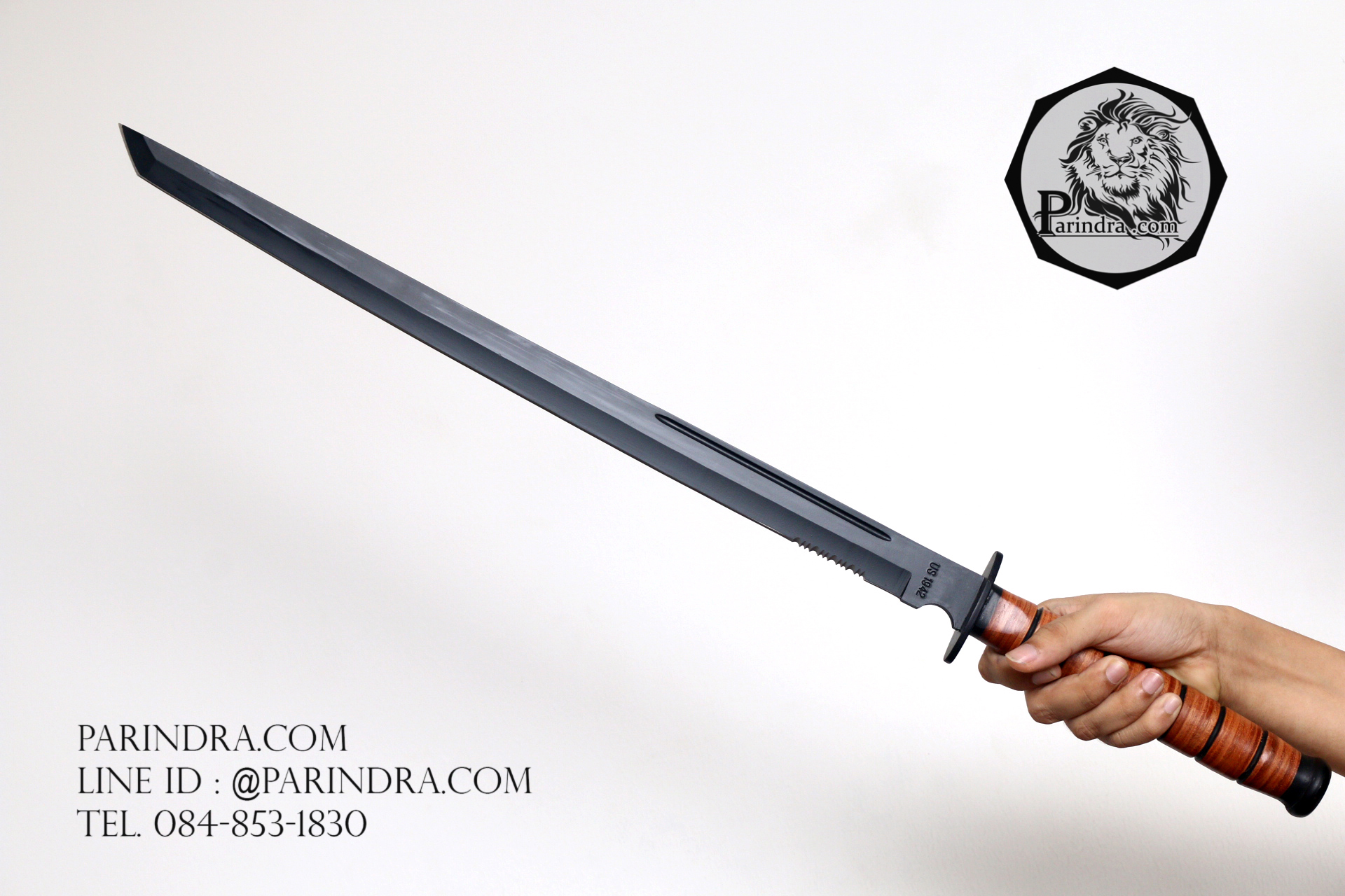 มีดดาบด้ามหนังอัด ปลายมีด Tanto US 1942 ขนาด 28 นิ้ว